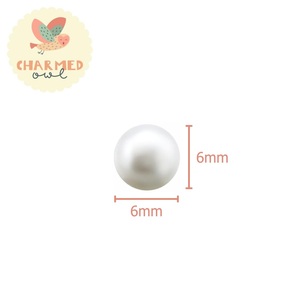 6mm Freshwater Pearl Stud Earrings - 925 Sterling Silver