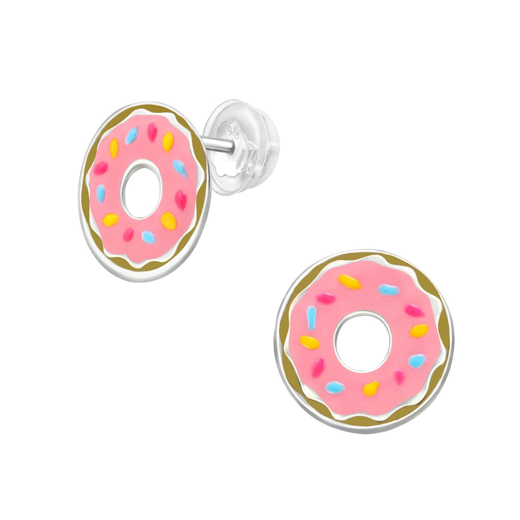 Donuts Stud Earrings - 925 Sterling Silver