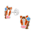 Horse Face Stud Earring - 925 Sterling Silver