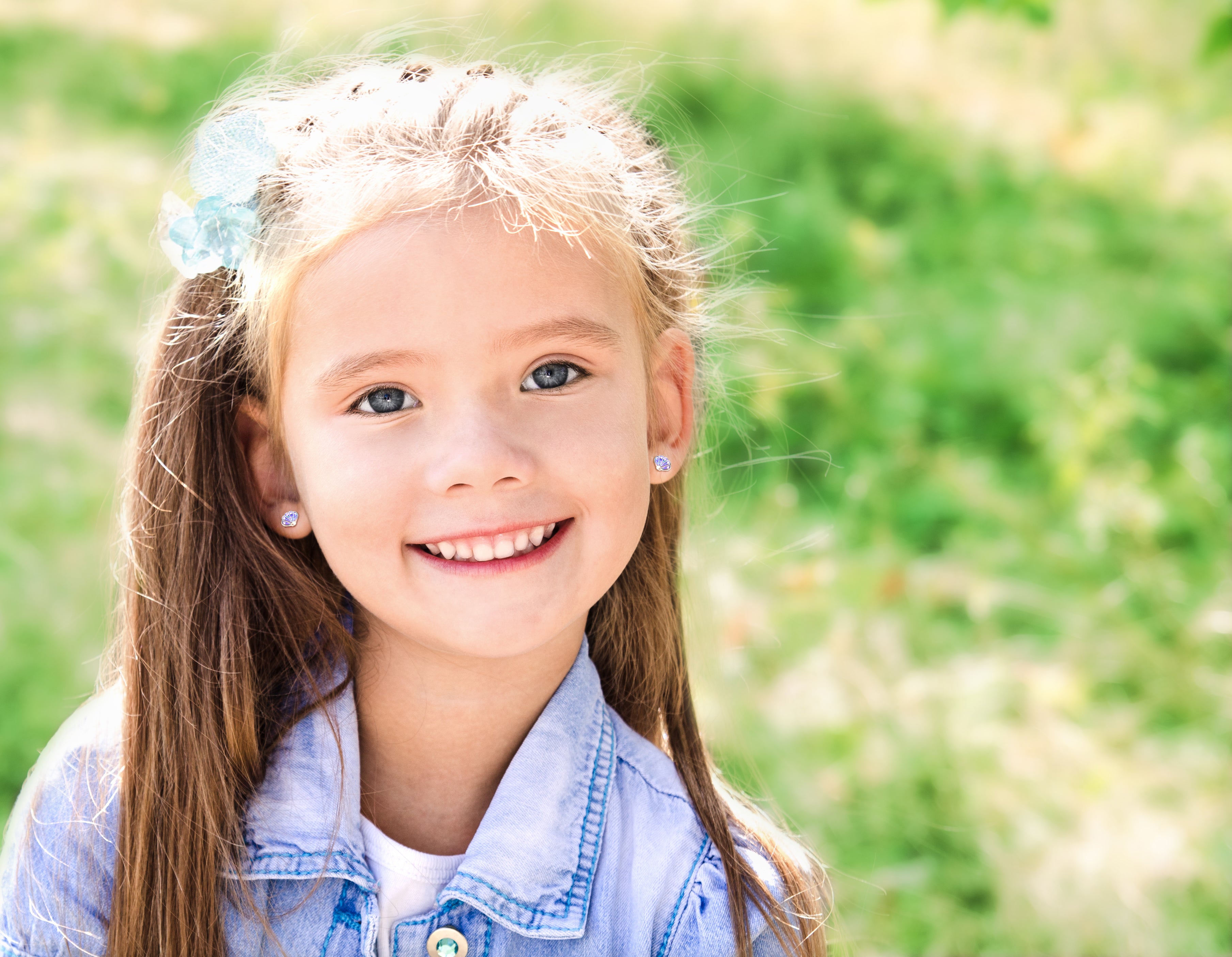 Purple Shell Stud Earrings - 925 Sterling Silver