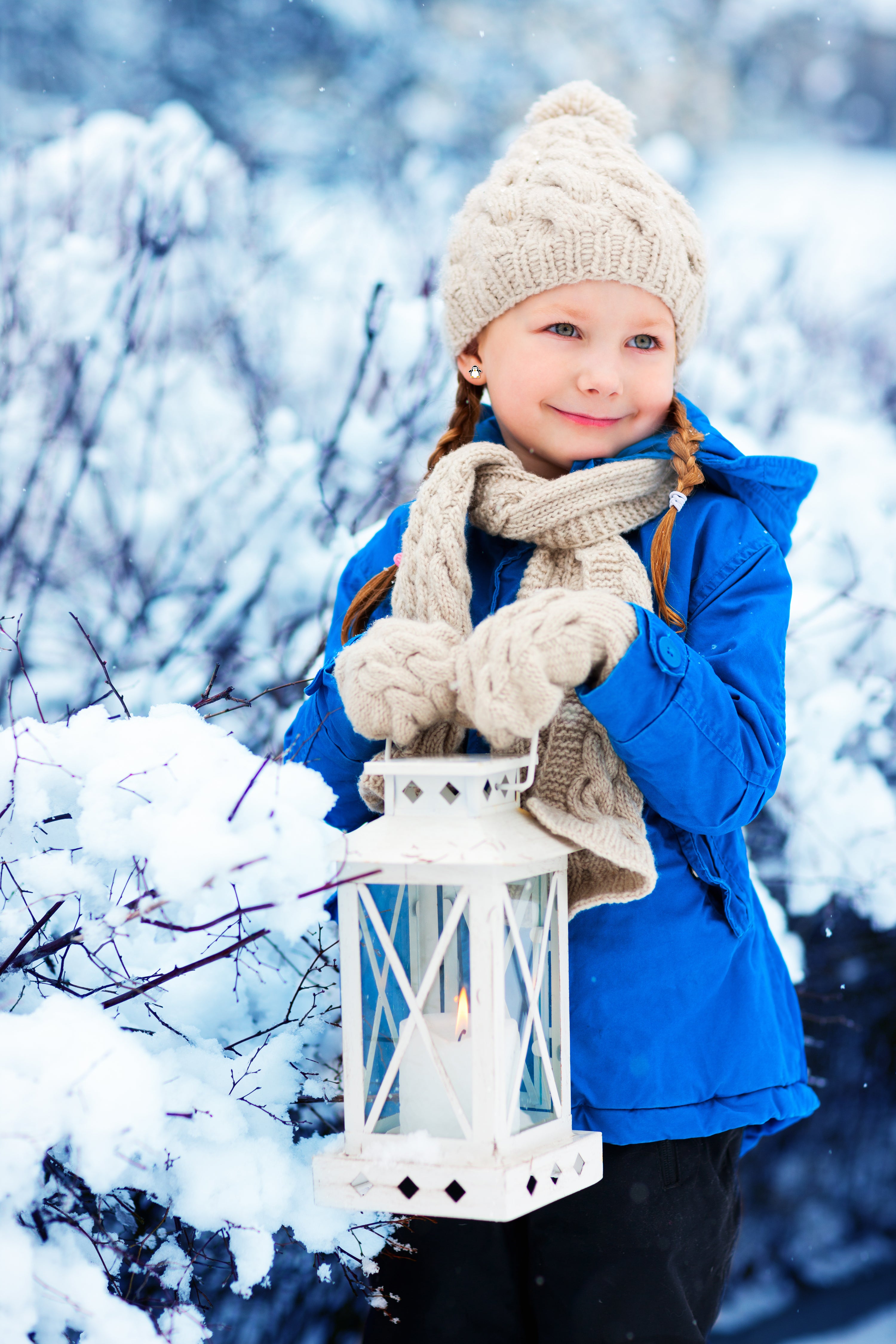 Penguin Stud Earrings - 925 Sterling Silver