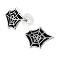 Spiderweb Stud Earrings - 925 Sterling Silver