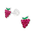 Grapes Stud Earrings - 925 Sterling Silver