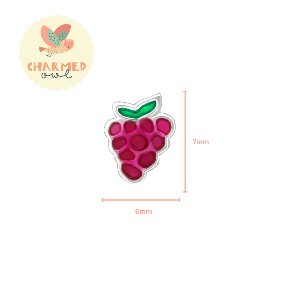 Grapes Stud Earrings - 925 Sterling Silver