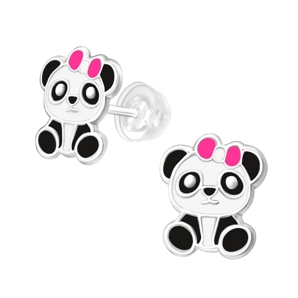 Panda Stud Earrings - 925 Sterling Silver