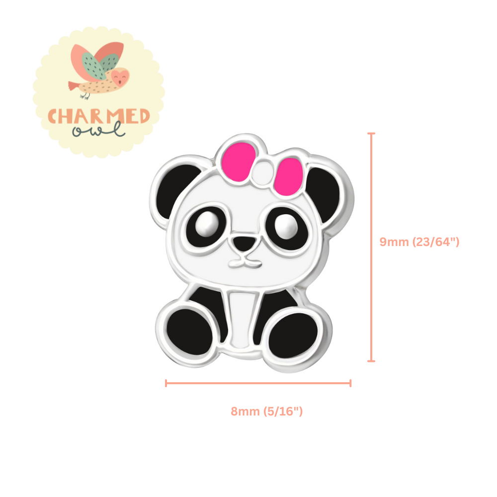Panda Stud Earrings - 925 Sterling Silver