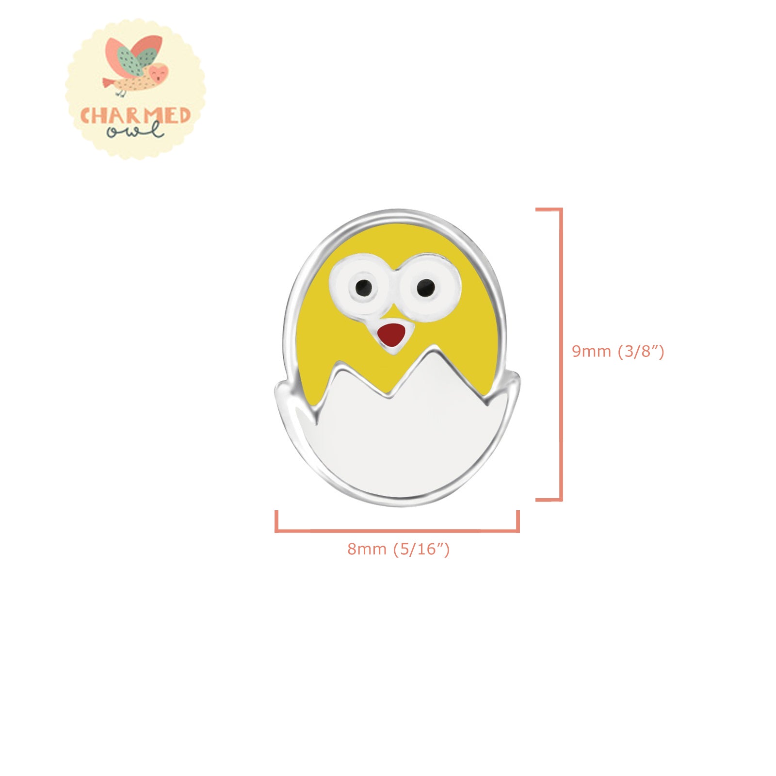 Chicks in Eggs Stud Earrings - 925 Sterling Silver