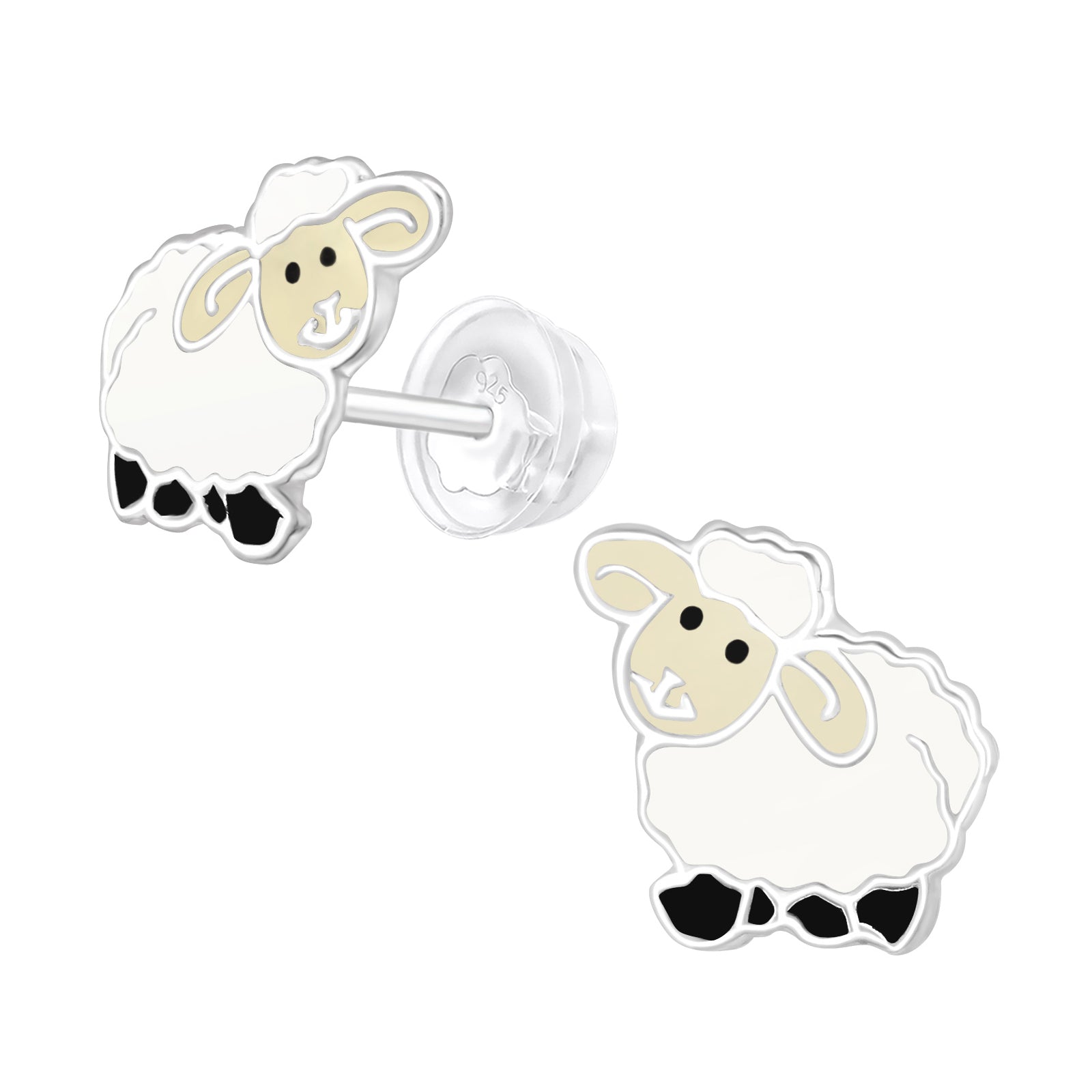 Lambs Stud Earrings - 925 Sterling Silver