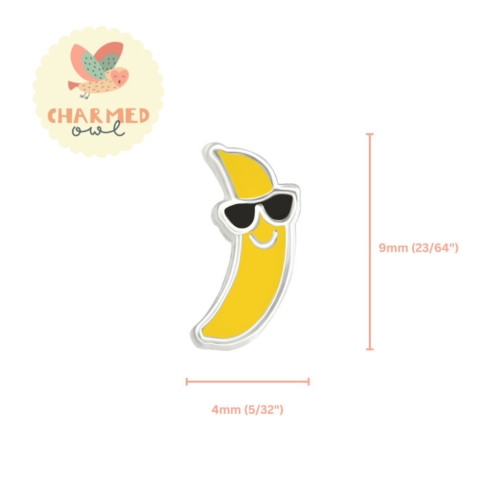 Bananas Stud Earrings - 925 Sterling Silver