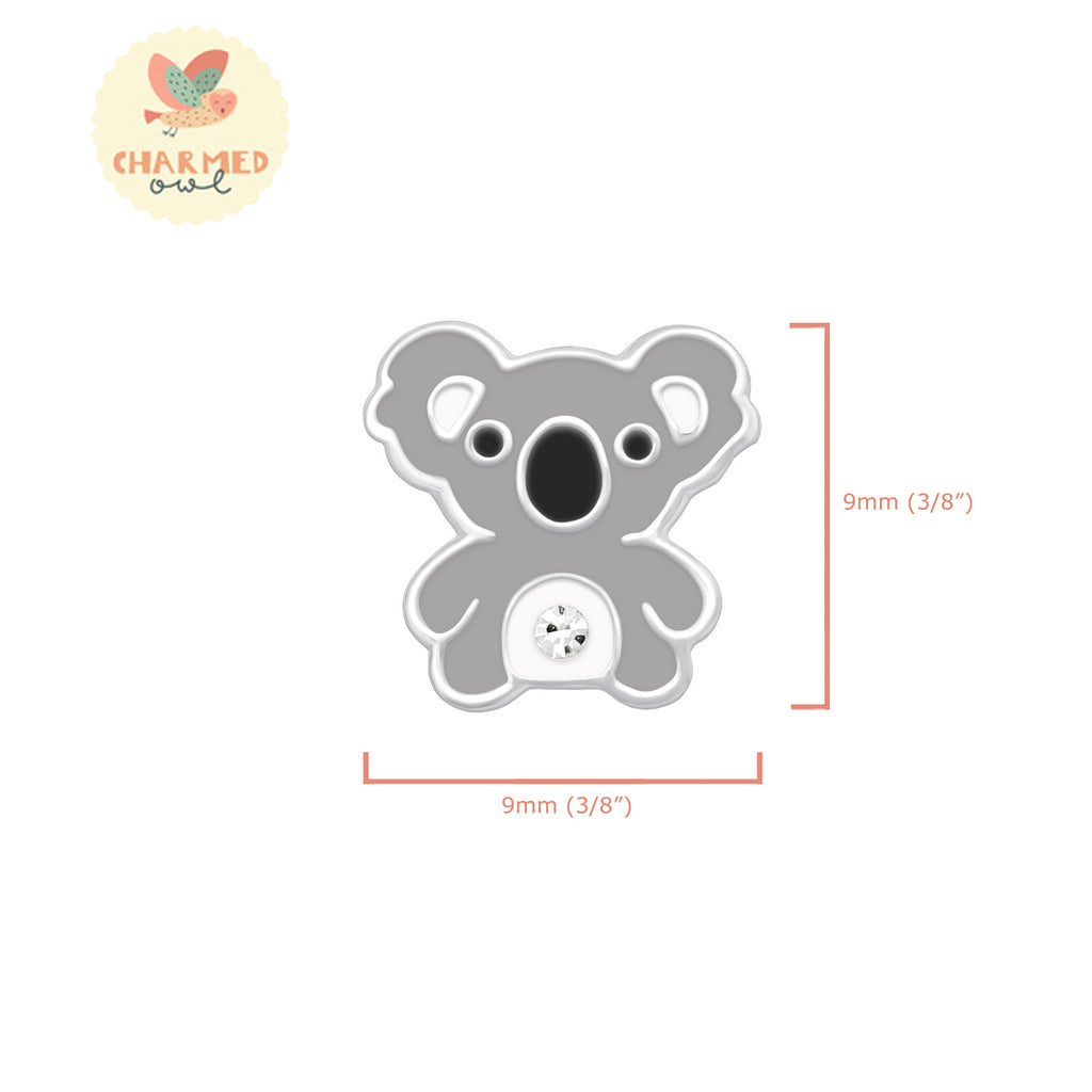 Koala Stud Earrings - 925 Sterling Silver