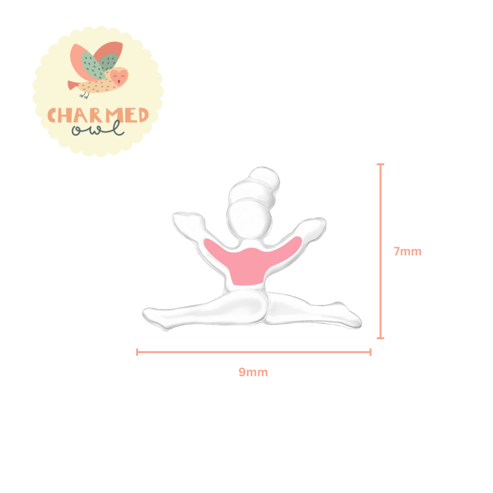 Gymnasts Stud Earrings - 925 Sterling Silver