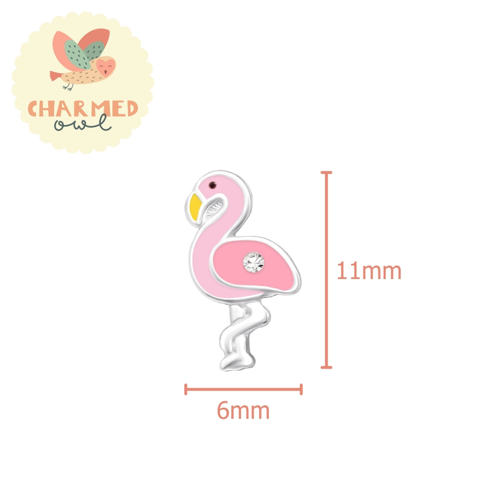 Flamingos Stud Earrings - 925 Sterling Silver