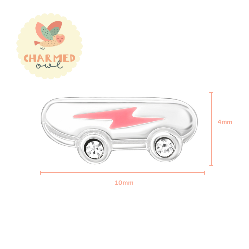 Skateboards Stud Earrings - 925 Sterling Silver