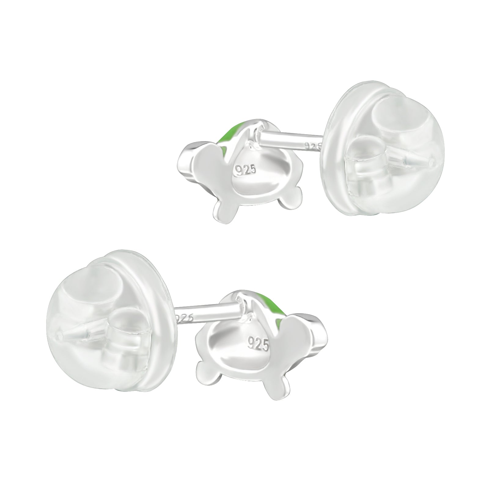Turtle Stud Earrings - 925 Sterling Silver