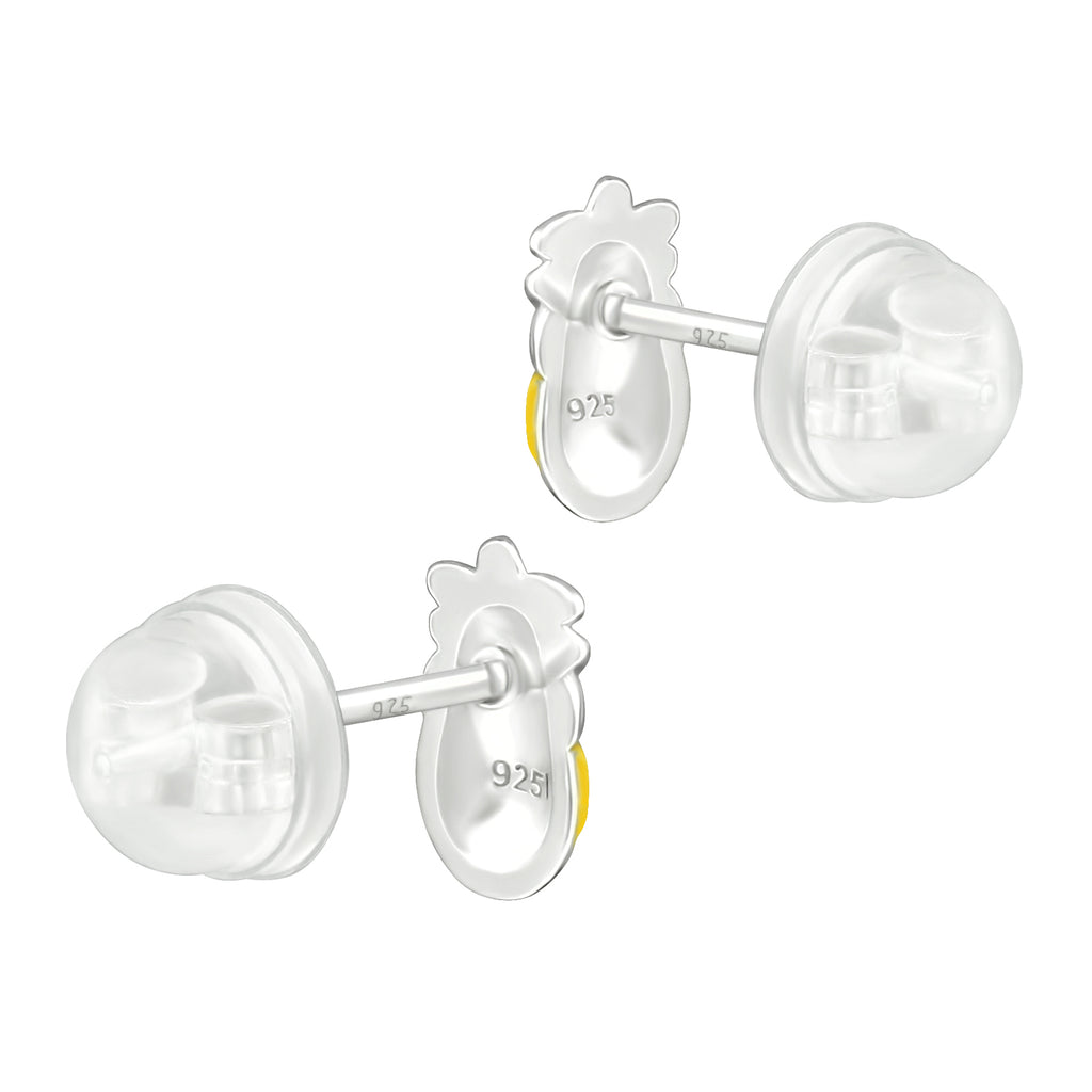 Pineapples Stud Earrings - 925 Sterling Silver