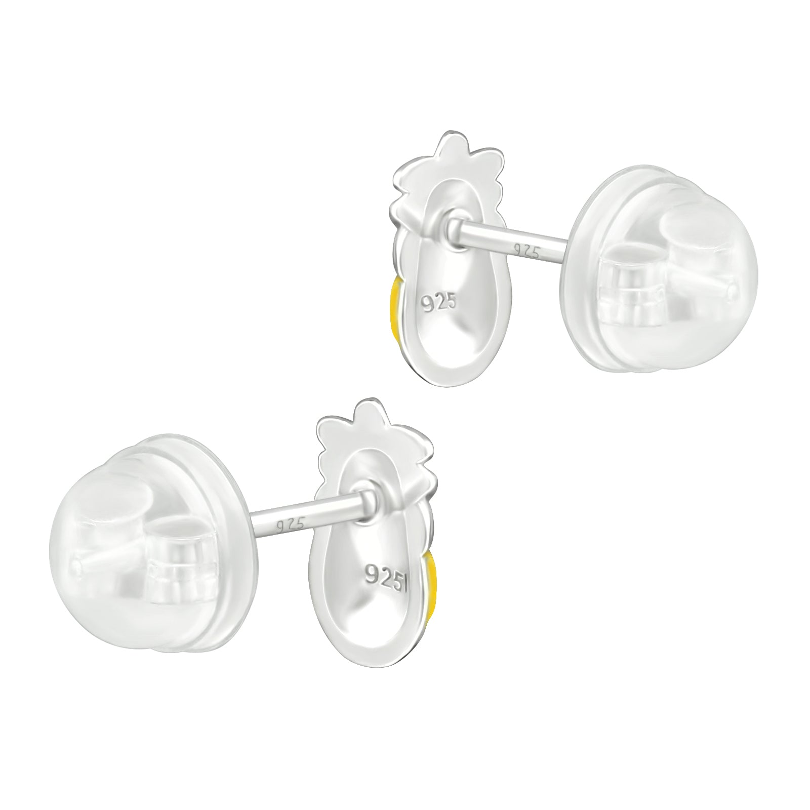 Pineapples Stud Earrings - 925 Sterling Silver