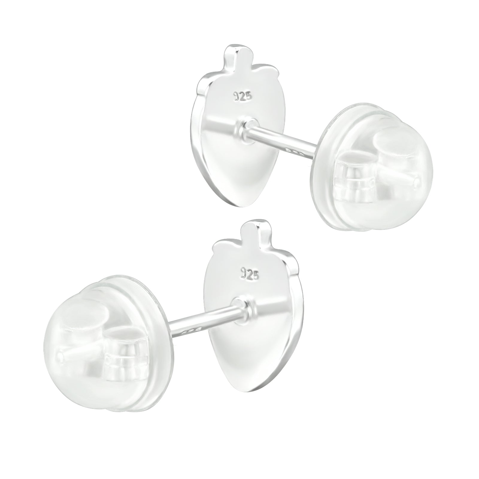 Strawberry Stud Earrings - 925 Sterling Silver