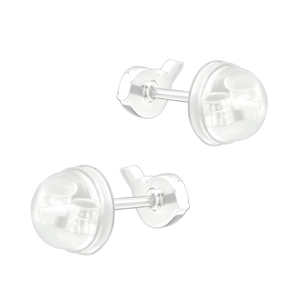 Pink Bird Stud Earrings - 925 Sterling Silver